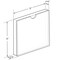 Azar Displays Clear Acrylic Block Sign Holder Frame 5in x 5in, Top Load, 2PK 104555-2PK - alternate 3